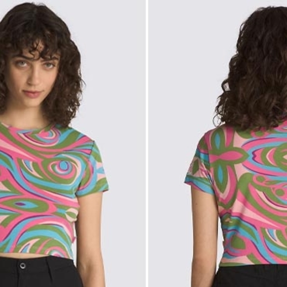 Vans Multicolor Graphic Crop Top - Picture 2 of 6